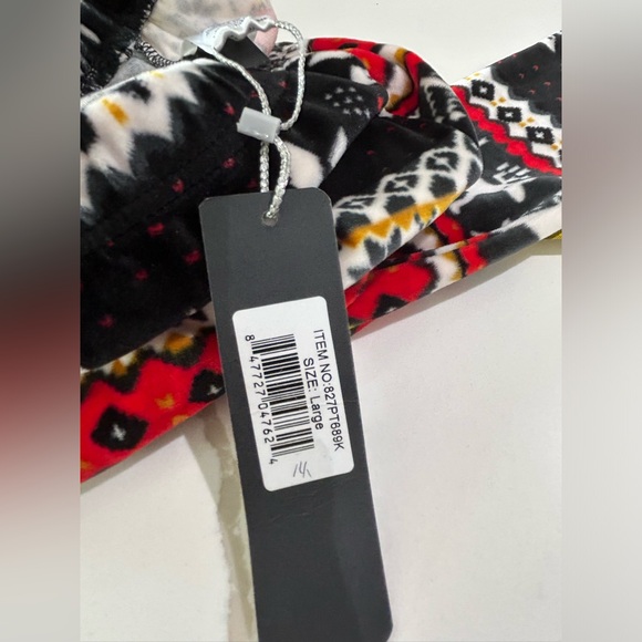 Girls Velour Leggings Christmas Holiday Size Large - Picture 4 of 7